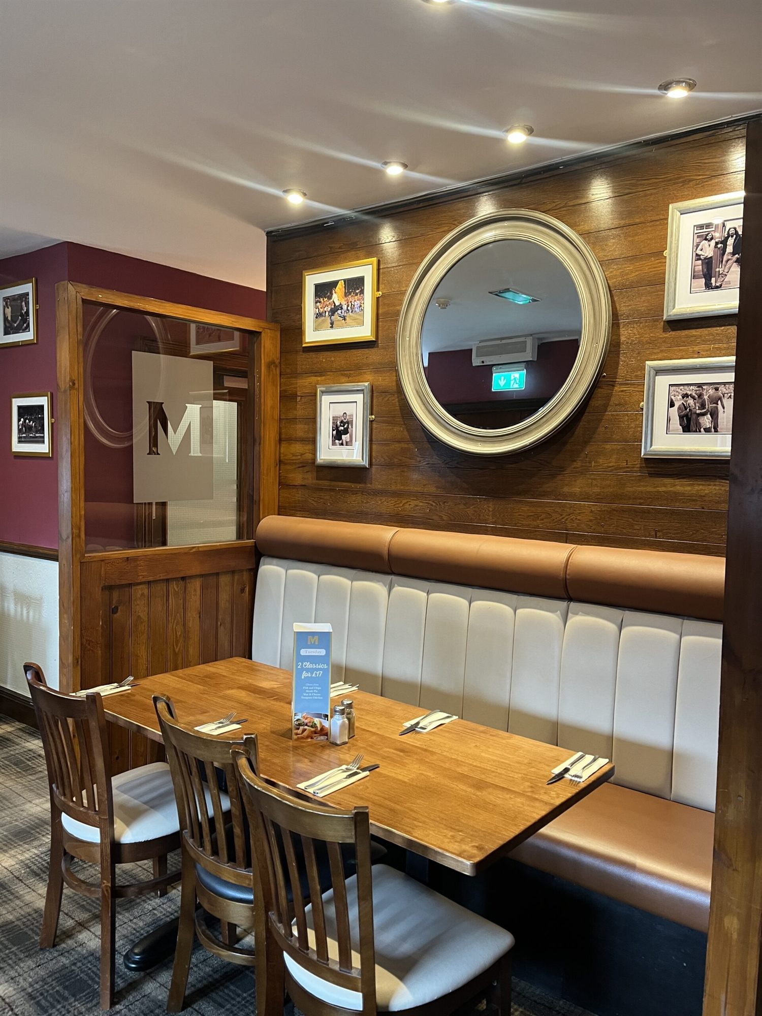 The function room at The Montford